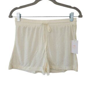 Andie Swim The Short EcoBamboo Lounge Short Swim Coverup Womens Size S White NWT